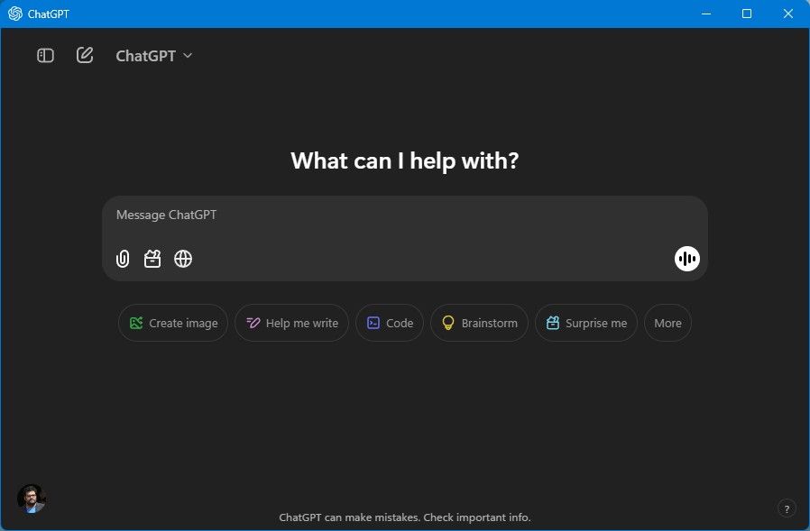 Програма ChatGPT для Windows 11